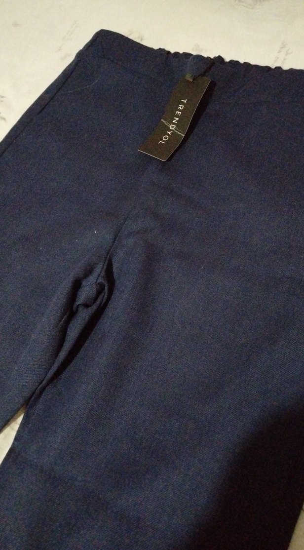 Lacivert Kadın kalın Pantolon - Görsel 2