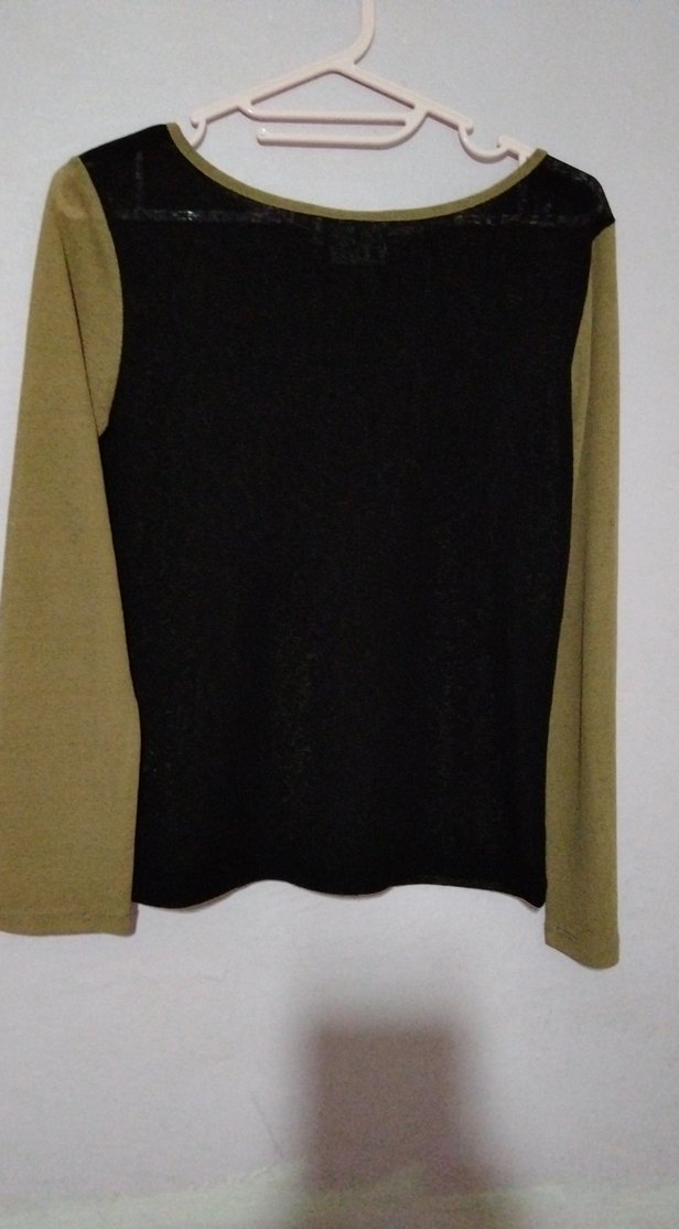 pul işlemeli Kahverengi bluz - Görsel 3