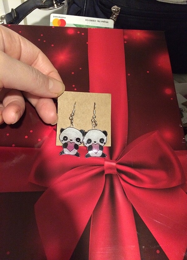 Panda küpe ???? - Görsel 2