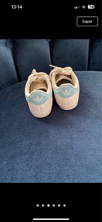 21 Beden beyaz Renk Adidas gazelle