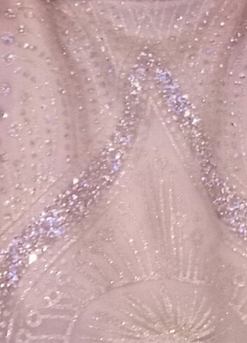 Pembe full taşlı simli abiye