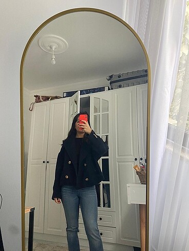 l Beden Stradivarius kısa kaşe kaban