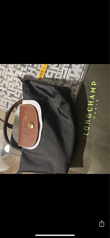 Beden siyah Renk Orijinal longchamp xs el çantası
