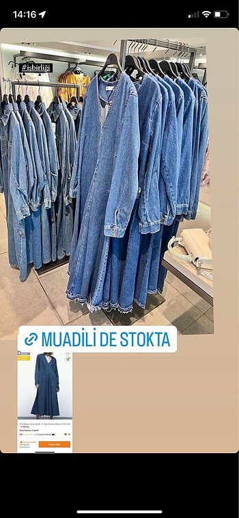 Zara denim elbise