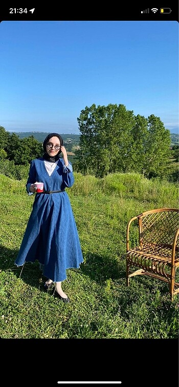 Zara Denim elbise