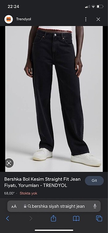 Bershka straight jean