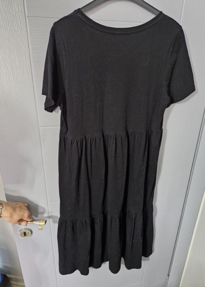 LCW Siyah Hamile Elbise L Beden - Görsel 2