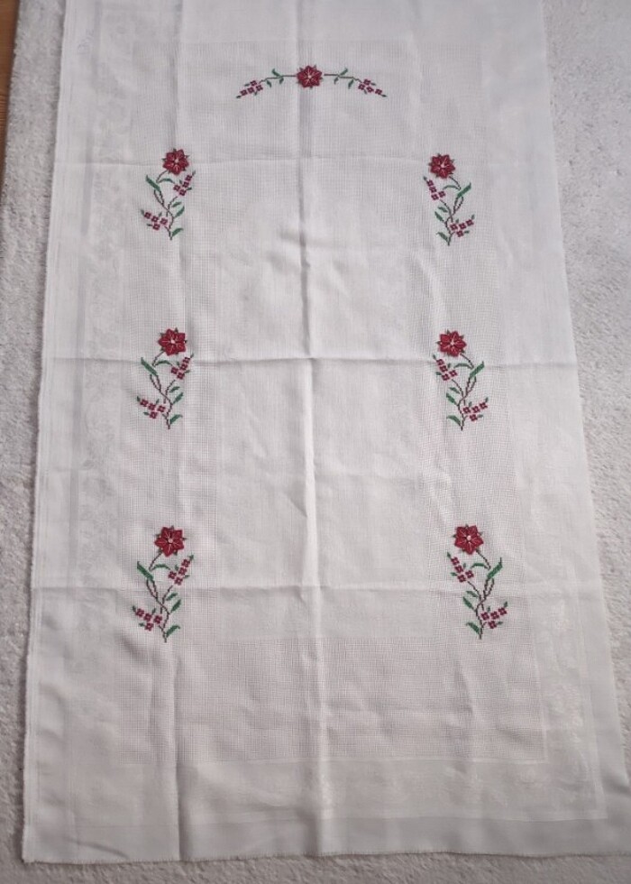 İğne oyası etamin seccade - Görsel 2