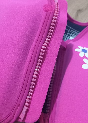 Kız Çocuk Pembe Fermuarlı Yelek - Görsel 9