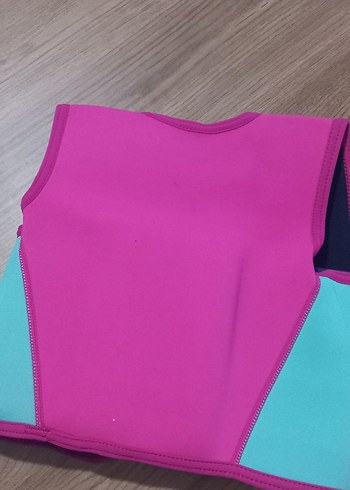 Kız Çocuk Pembe Fermuarlı Yelek - Görsel 7