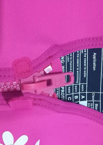 Kız Çocuk Pembe Fermuarlı Yelek - Görsel 2