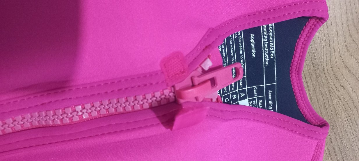 Kız Çocuk Pembe Fermuarlı Yelek - Görsel 3