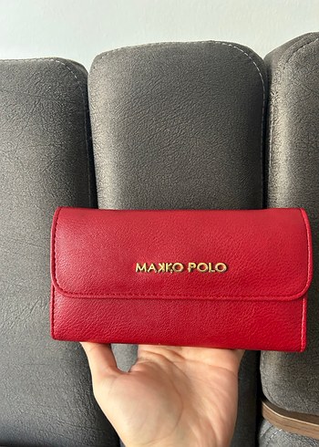 Kadın Kırmızı Deri Cüzdan - Maxko Polo - Görsel 3