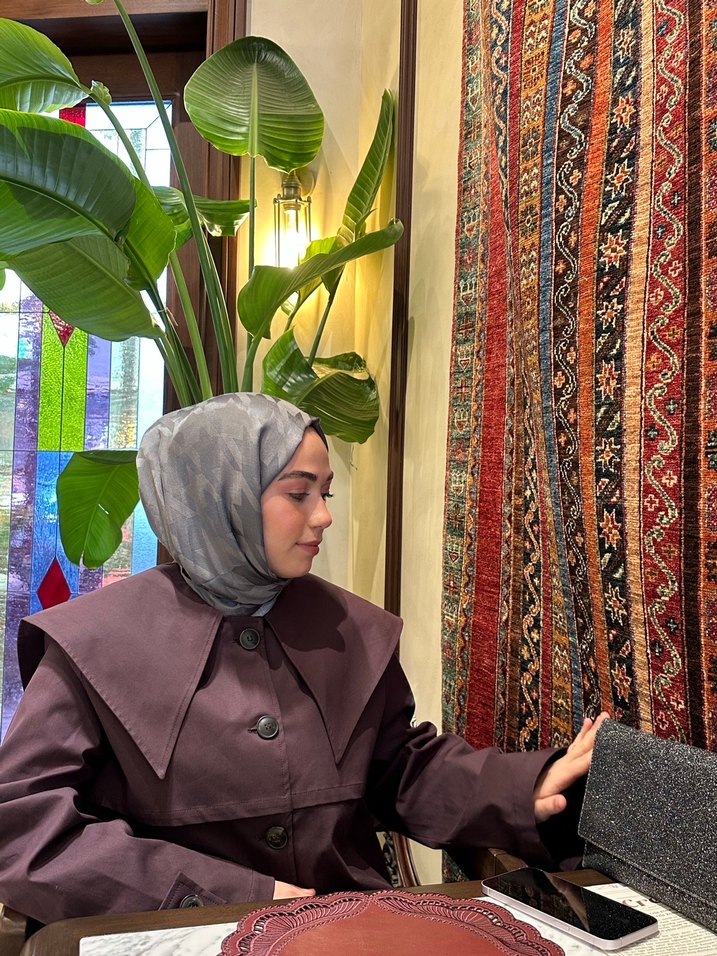 Kadın mürdüm trençkot manuka marka - Görsel 2