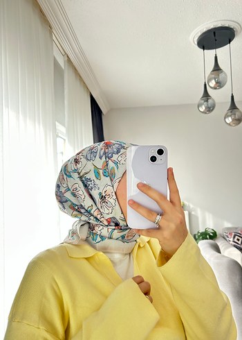 Pastel Çok Renkli  eşarp - Görsel 4