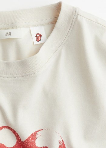 H&M Rock Punk Baskılı Tişört - Görsel 2