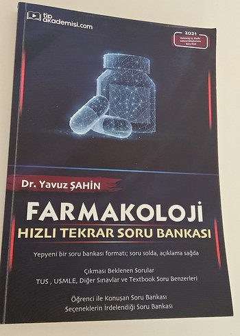Farmakoloji Hızlı Tekrar Soru Bankası yavuz şahin