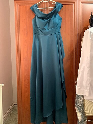 44 Beden mavi Renk Lafaba abiye elbise