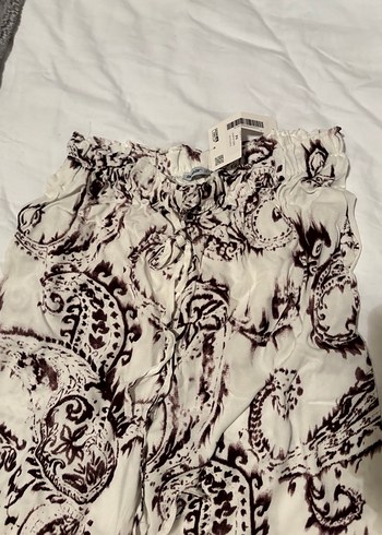 Bohem Desenli Salaş Kadın Kumaş Pantolon - Görsel 4