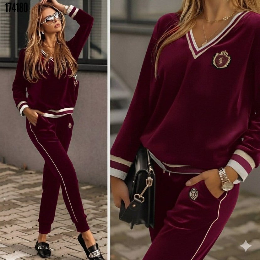 Siyah Nakışlı V Yaka Kadın Denim Takım - Görsel 2