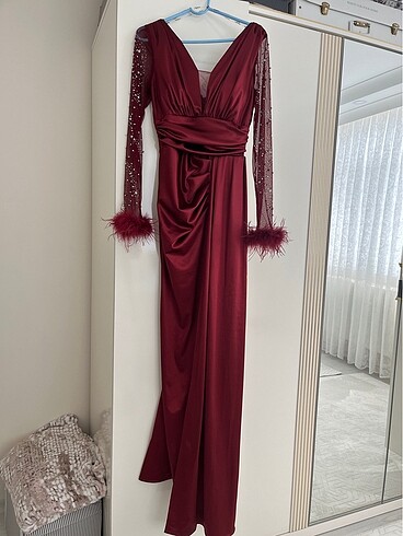 s Beden Bordo abiye