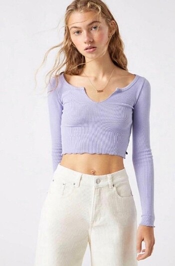 pull and bear kısa bluz