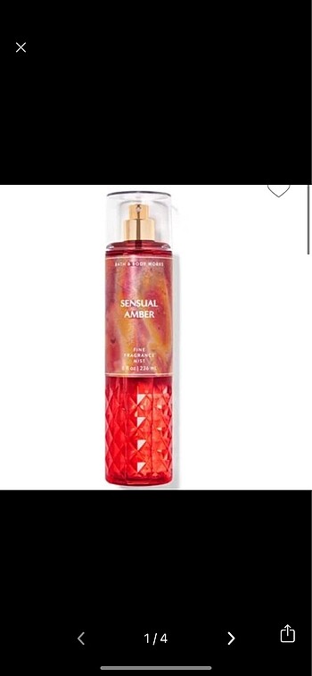 bath and body works sensual amber vücut spreyi