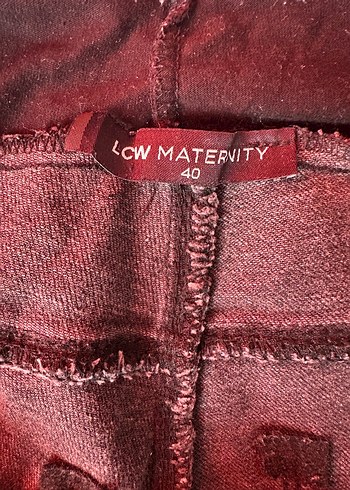 l Beden Siyah Denim Hamile Pantolonu