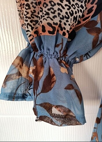38 Beden Tunik elbise #leopar