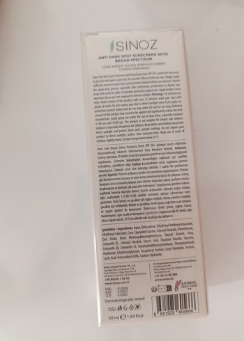 Beden Sinoz Güneş Koruyucu Krem SPF 50+