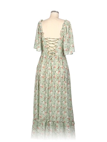 40 Beden Vintage Love Uzun Elbise %70 İndirimli.