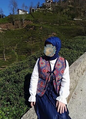 Diğer Vintage etnik desen yelek