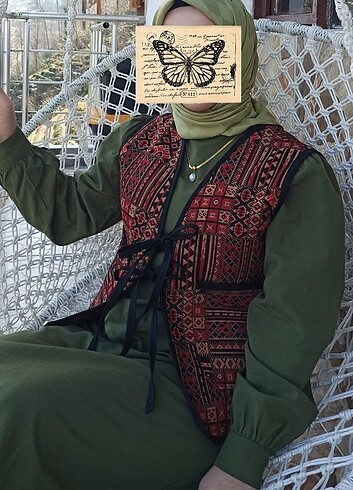 Vintage Etnik desen yelek