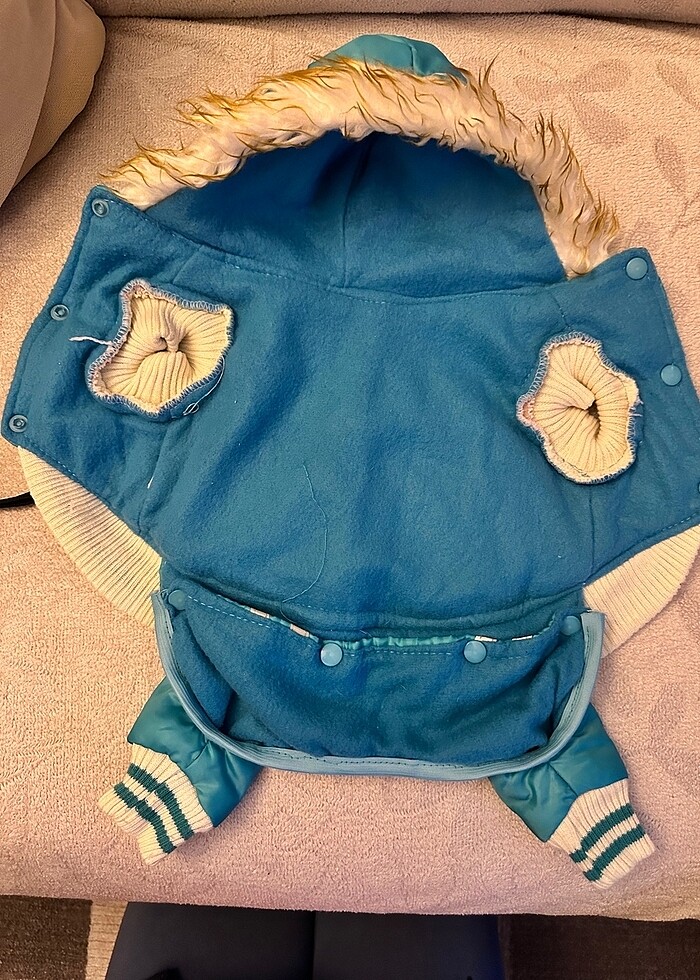 İçi Polarlı Kapüşonlu Mont - Görsel 4