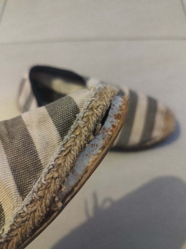 Gri Bohem Çizgili Erkek Espadril - Görsel 3