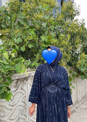 Şık lacivert taşlı abiye - Görsel 3