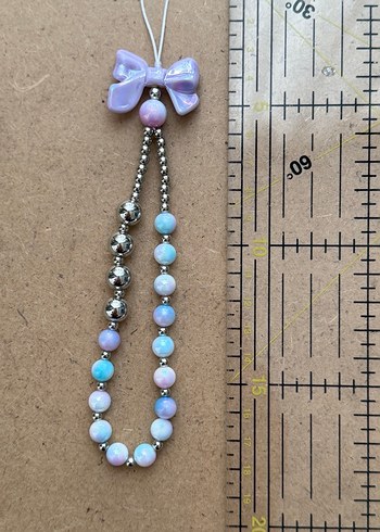 Lila Fiyonk Detaylı Bohem Kadın Charm - Görsel 4