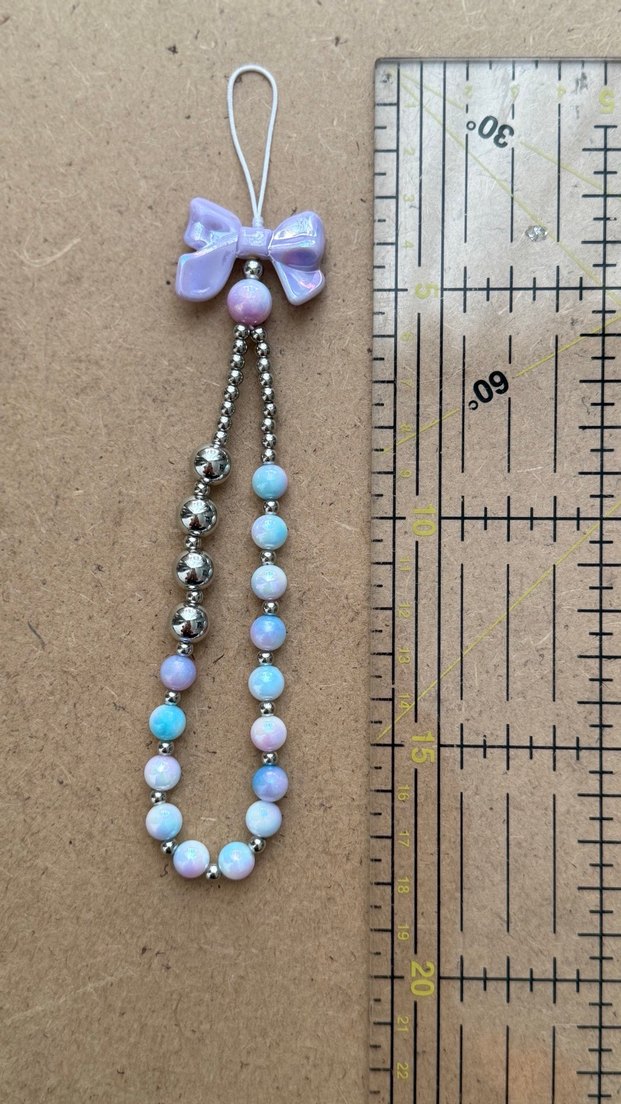 Lila Fiyonk Detaylı Bohem Kadın Charm - Görsel 4