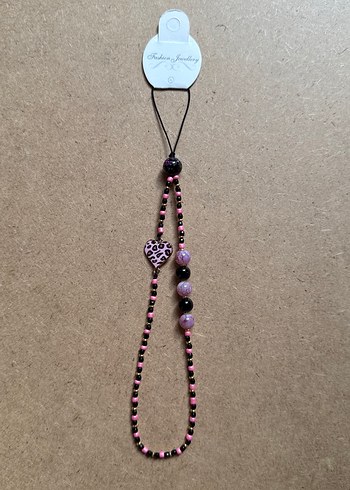 Mor Desenli Boncuklu Kadın Charm - Görsel 4