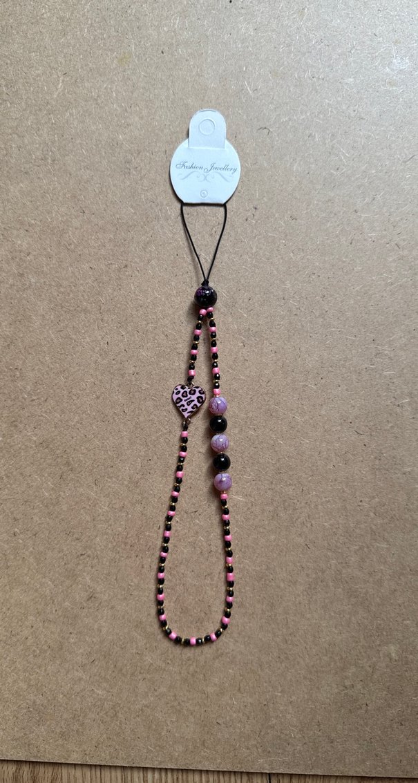 Mor Desenli Boncuklu Kadın Charm - Görsel 4