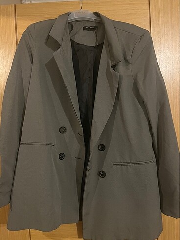 Gri blazer ceket