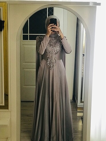 xs Beden Zara :) Pelerinli Şık Tesettür Abiye
