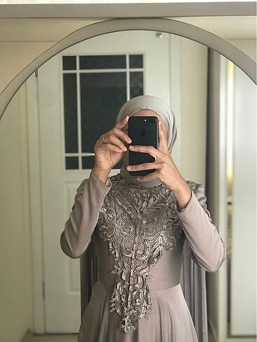 Zara :) Pelerinli Şık Tesettür Abiye