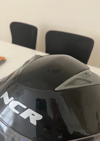 Siyah Minimalist Biker Kask - Görsel 6