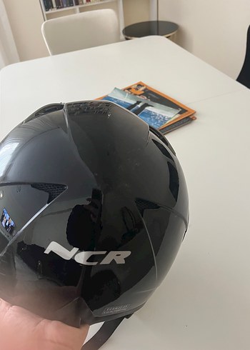 Siyah Minimalist Biker Kask - Görsel 4