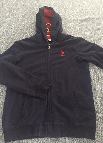 U.S. Polo lacivert baharlık fermuarlı sweat 13-14yaş