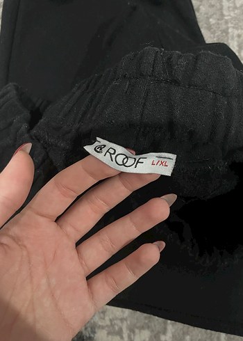 Siyah Rahat Kesim Kadın Eşofman Altı - Görsel 2