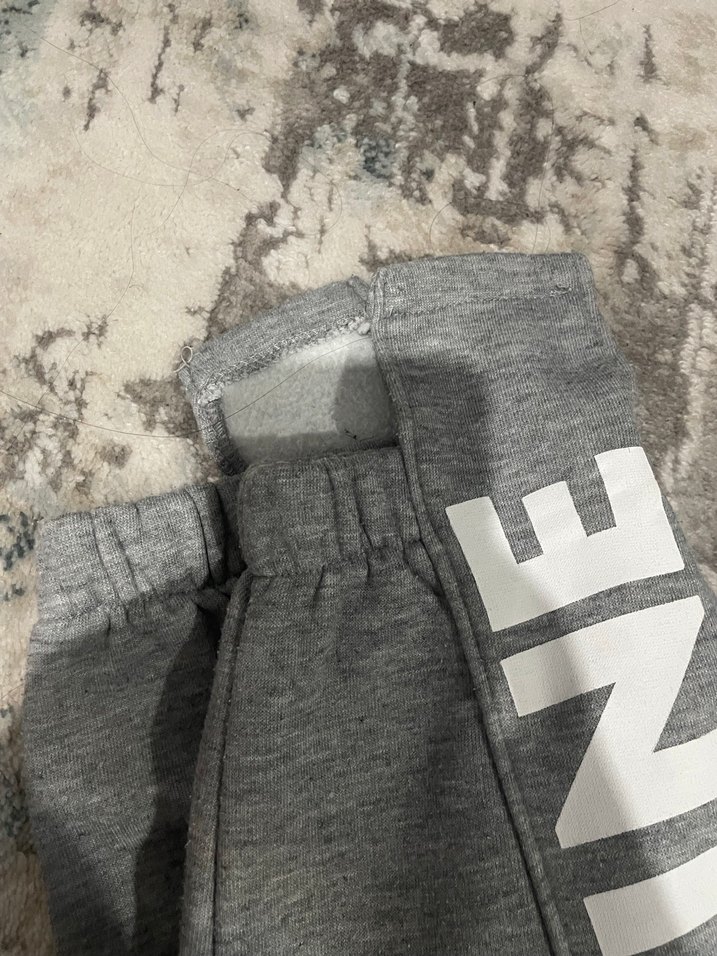 Gri Pamuklu Kadın Rahat Kesim Eşofman - Görsel 2