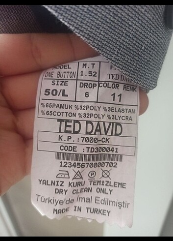 52 Beden Takım Ceketi