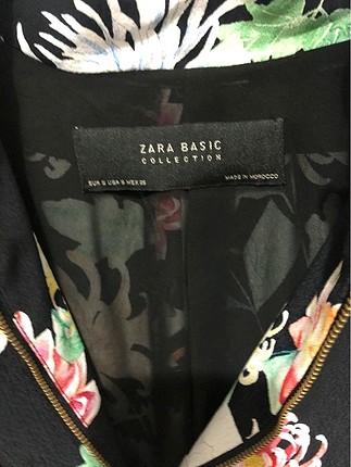 s Beden Zara bomber çiçekli ceket